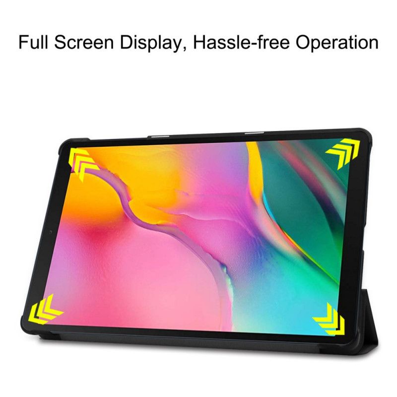 Inteligentna Obudowa Samsung Galaxy Tab A 10.1 (2019) Biały Czarny Enkay