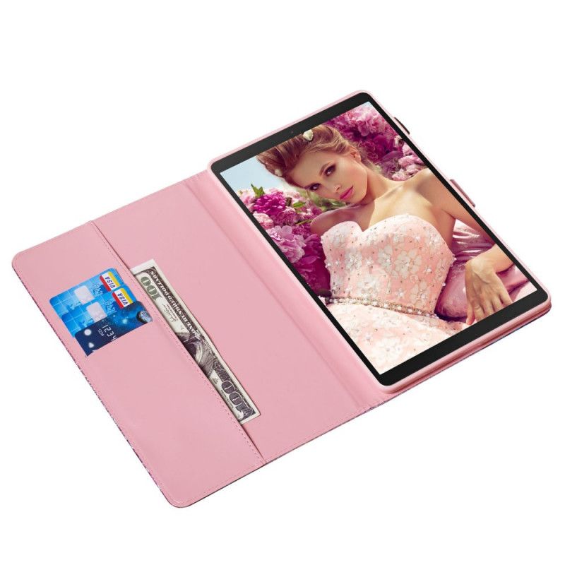 Skórzany Futerał Samsung Galaxy Tab A 10.1 (2019) Etui na Telefon Brokatowa Mandala