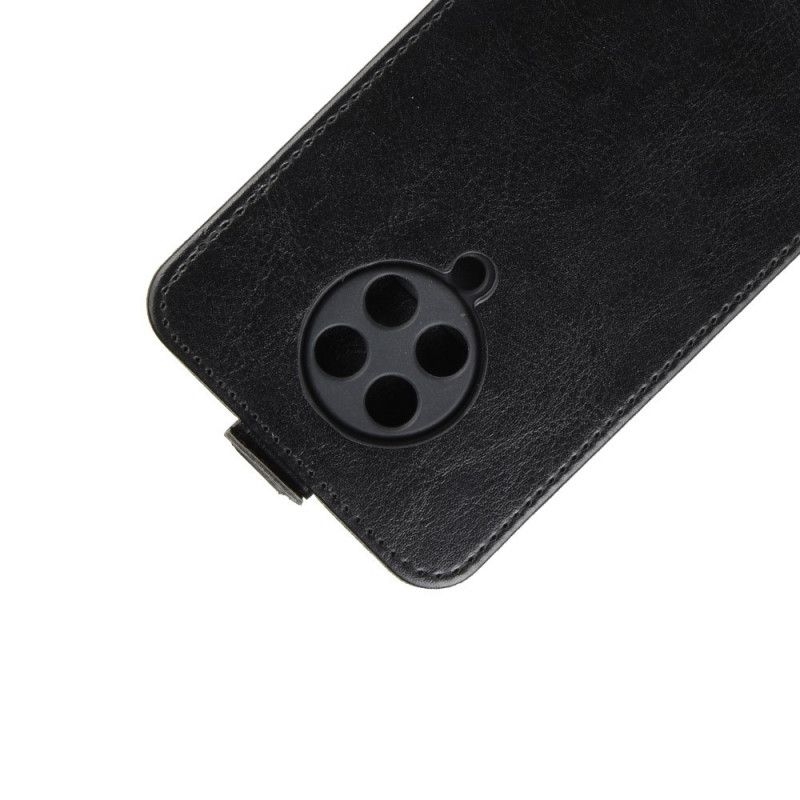 Pokrowce Xiaomi Poco F2 Pro Biały Czarny Efekt Składanej Skóry