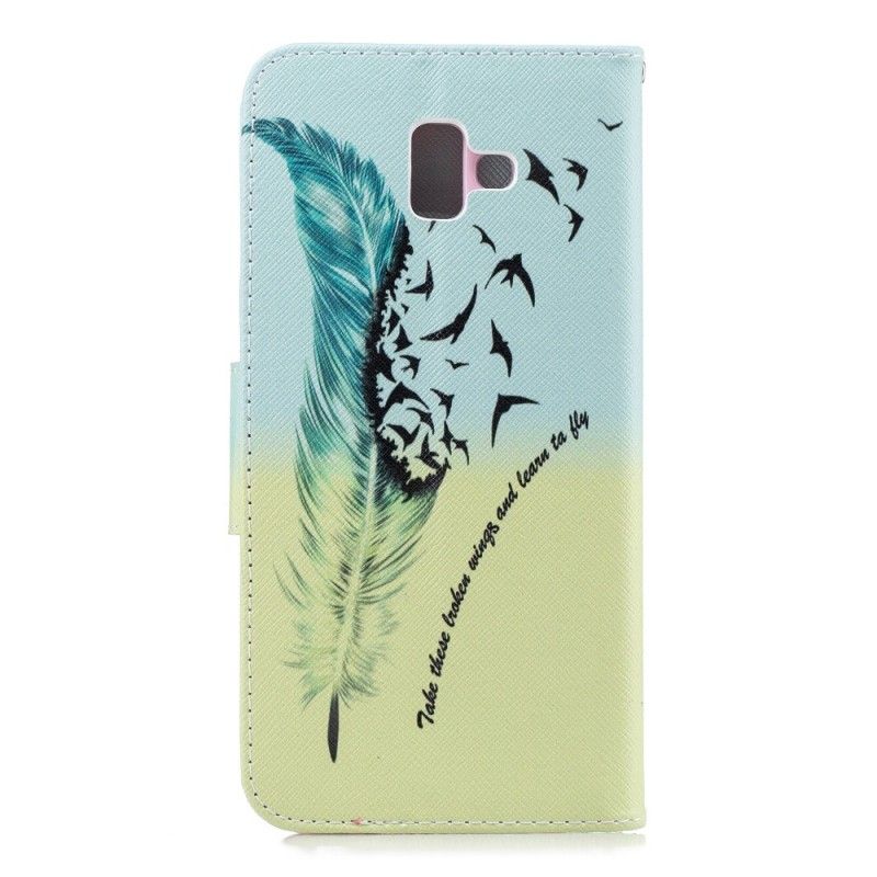 Etui Folio Samsung Galaxy J6 Plus Naucz Się Latać Etui Ochronne