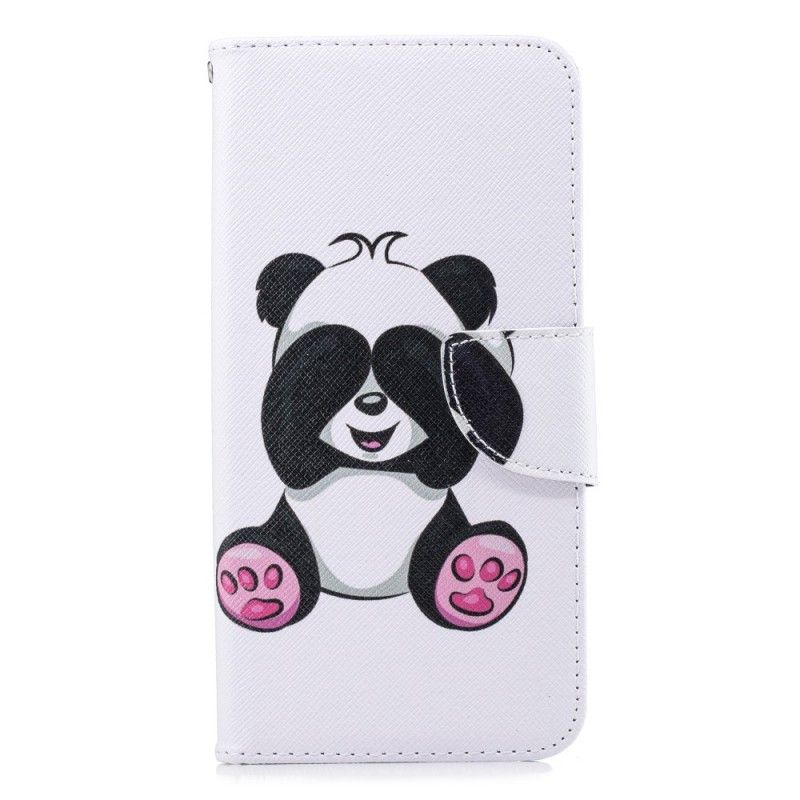 Etui Folio Samsung Galaxy J6 Plus Zabawna Panda Etui Ochronne