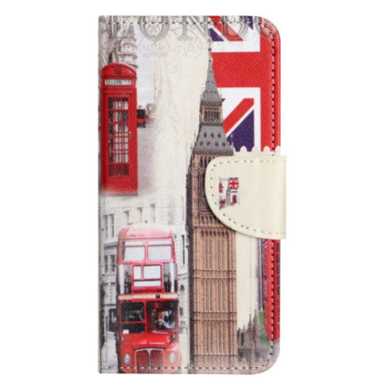 Etui Folio Xiaomi Redmi Note 13 5g Życie W Londynie Etui Ochronne