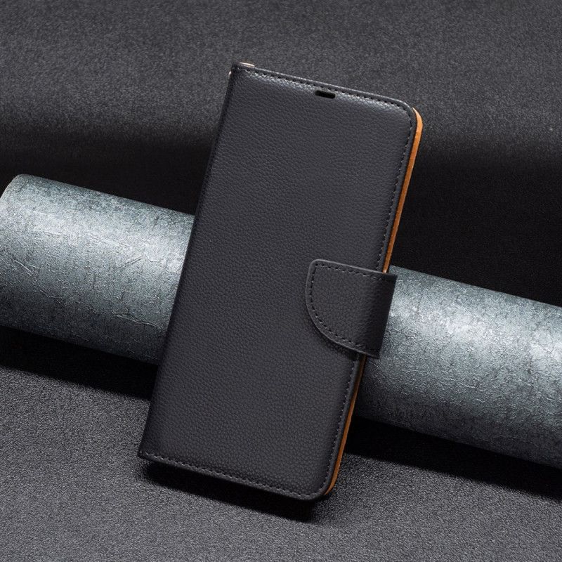 Etui Folio Xiaomi Redmi Note 13 5g Sztuczna Skóra Litchi Z Paskiem Etui Ochronne