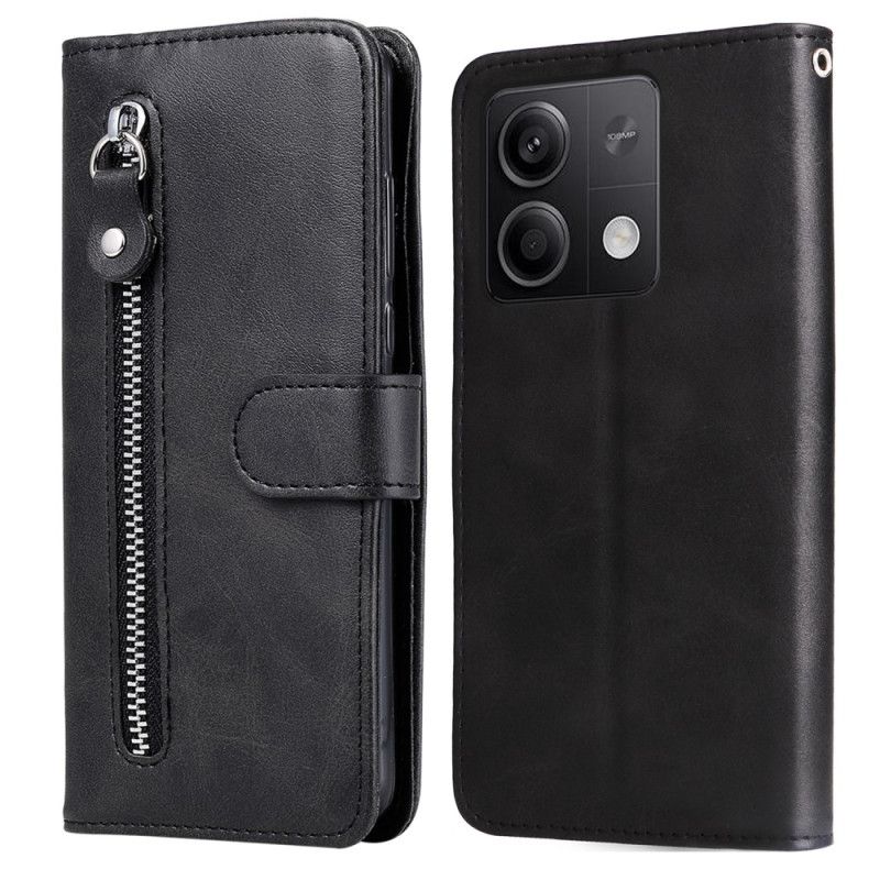 Skórzany Futerał Xiaomi Redmi Note 13 5g Etui Na Telefon Portmonetka Na Monety