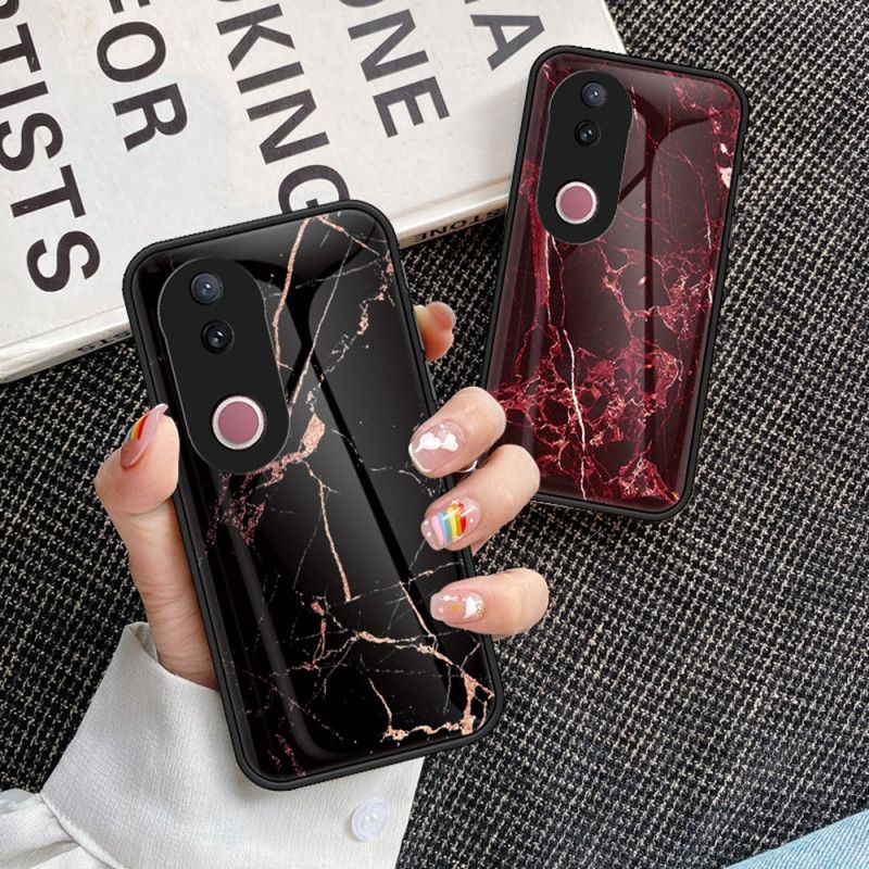 Etui Do Vivo V50 5g Marmurowe Szkło Hartowane