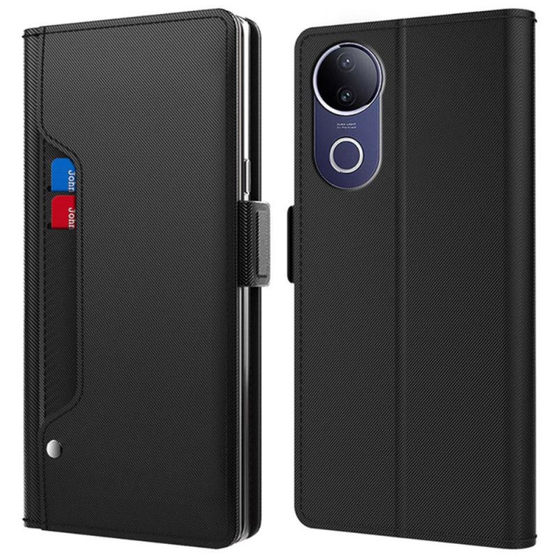 Etui Folio Do Vivo V50 5g Etui Na Karty I Lusterko