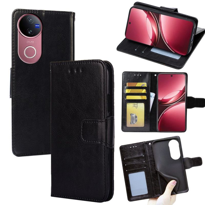 Etui Folio Do Vivo V50 5g Retro Sztuczna Skóra