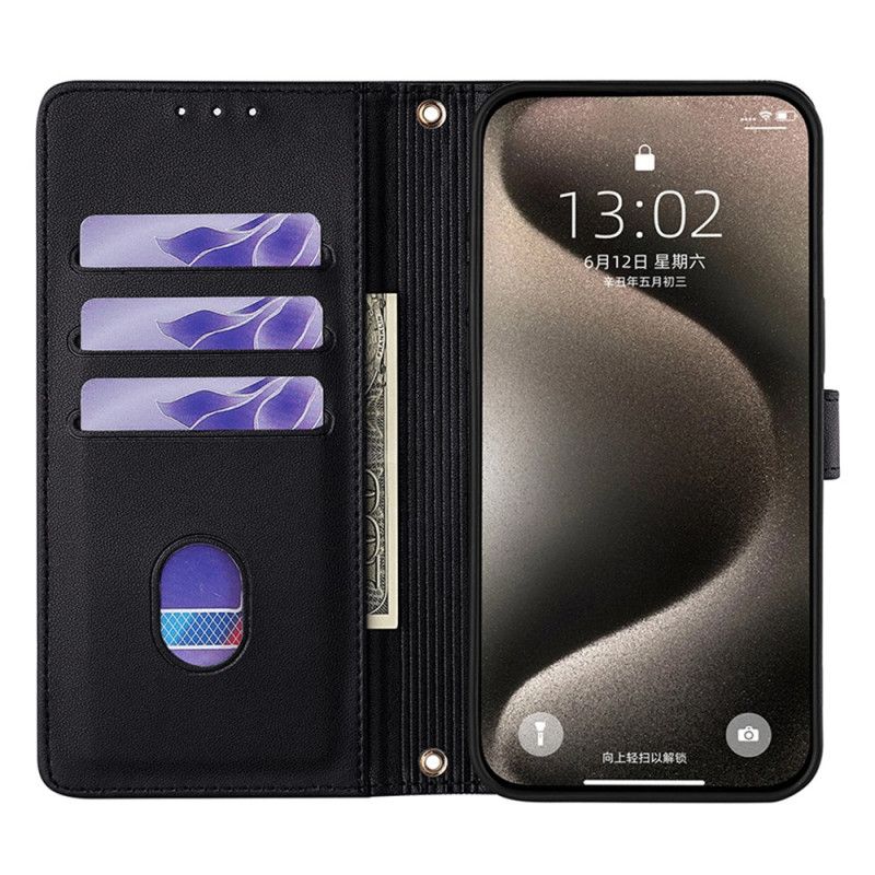 Etui Folio Vivo V50 5g Cekiny I Pasek Na Ramię