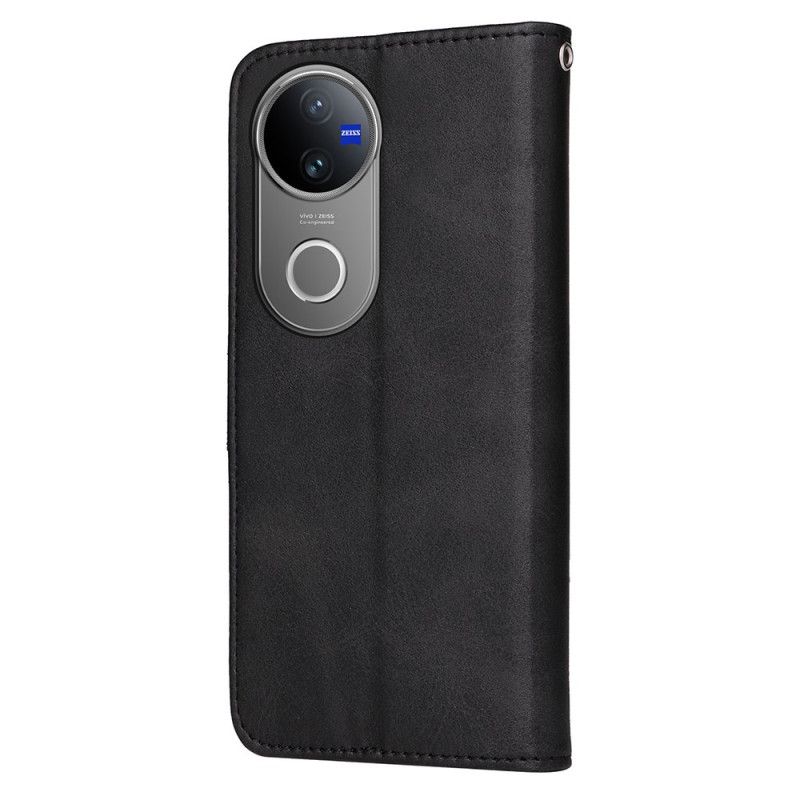 Etui Folio Vivo V50 5g Gładka Skóra Ekologiczna