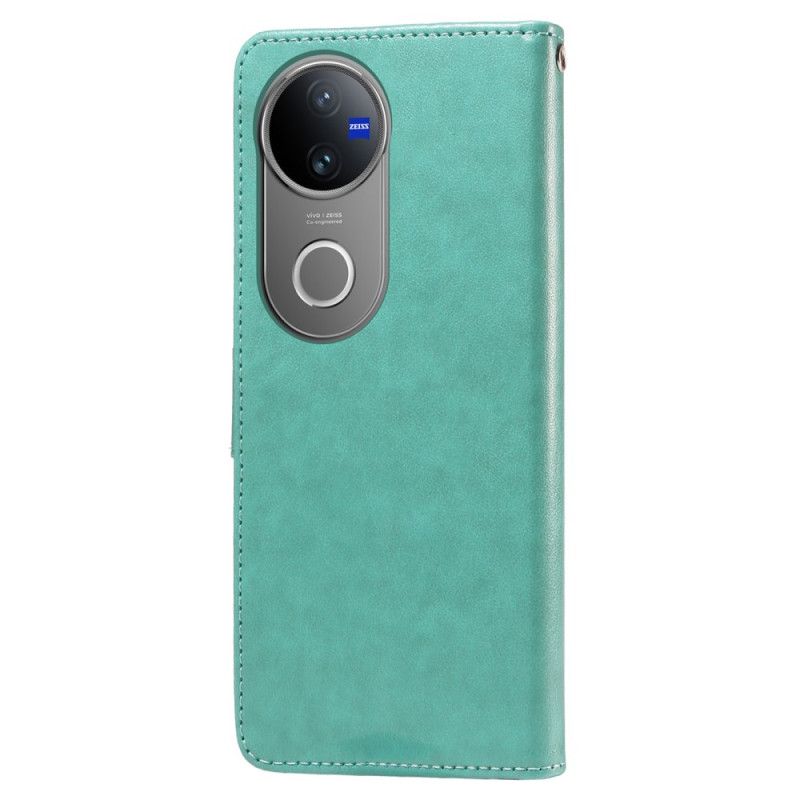 Etui Folio Vivo V50 5g Kwiatowy Wzór Motyla Etui Ochronne