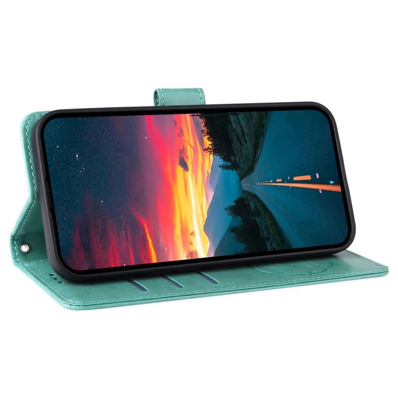 Etui Folio Vivo V50 5g Kwiatowy Wzór Motyla Etui Ochronne