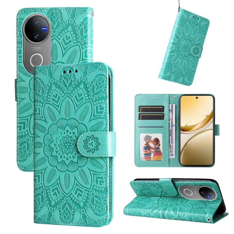 Etui Folio Vivo V50 5g Mandala Etui Ochronne