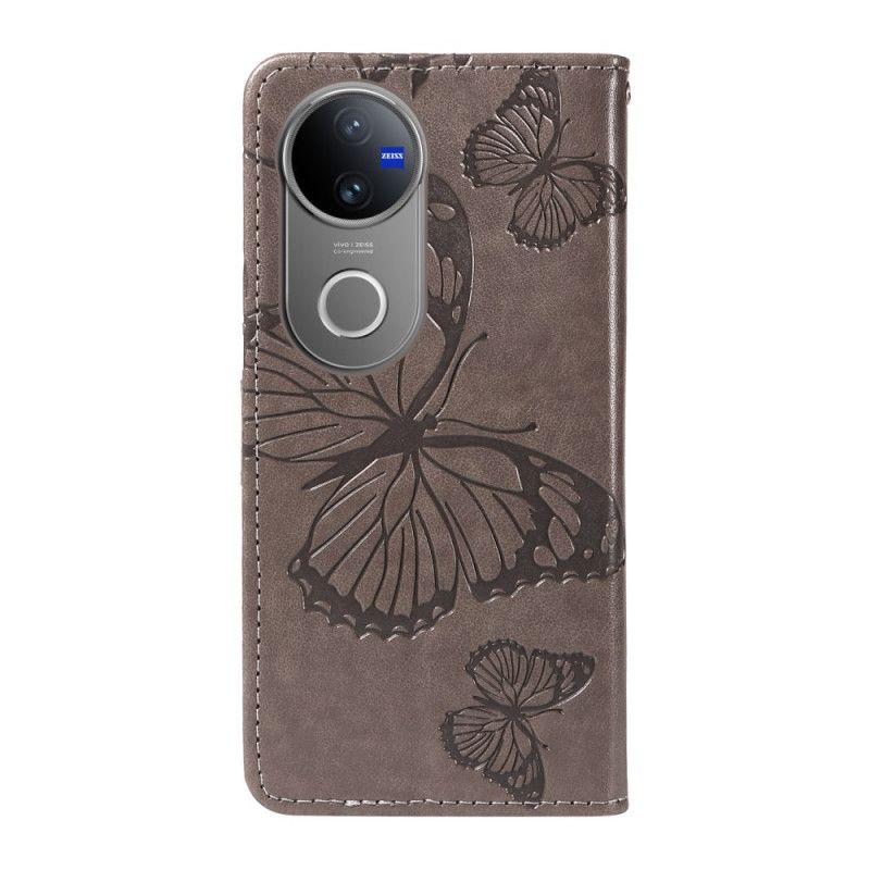 Etui Folio Vivo V50 5g Olbrzymie Motyle Etui Ochronne