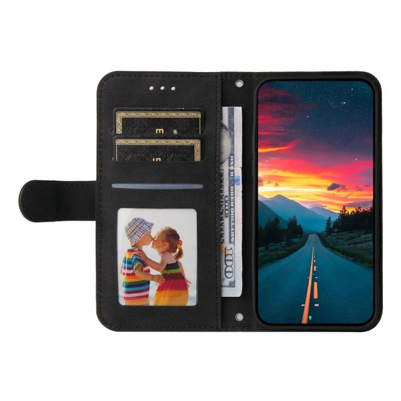 Etui Folio Vivo V50 5g Ozdobny Nit Etui Ochronne