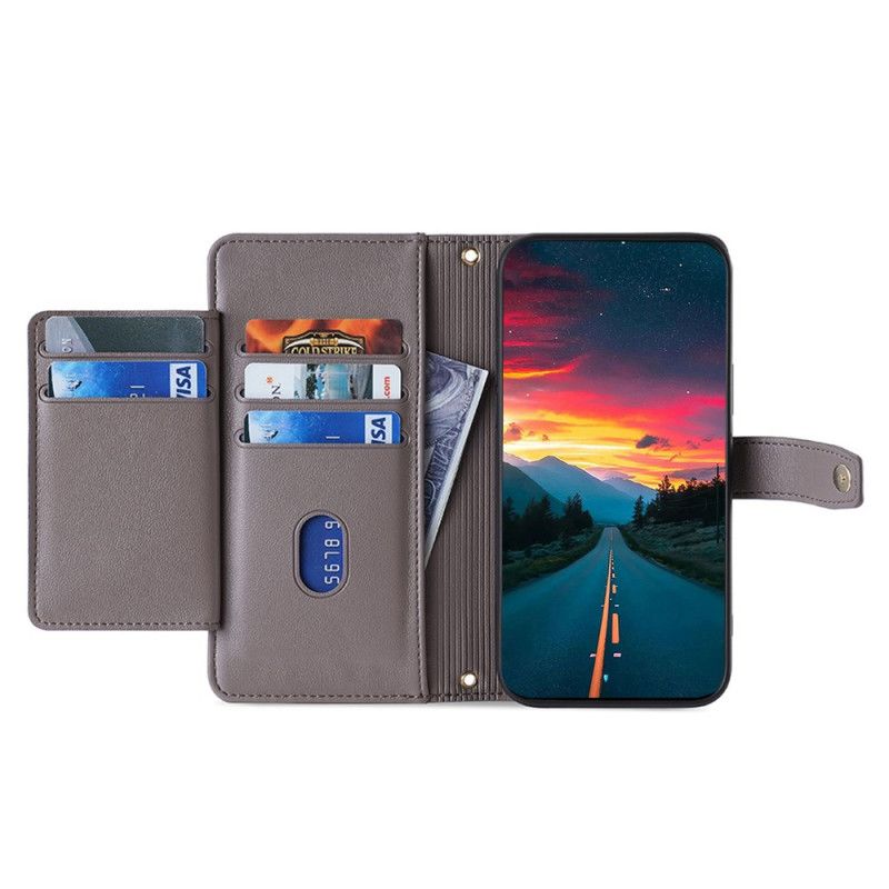 Etui Folio Vivo V50 5g Portfel Na Pasek I Ramię Etui Ochronne