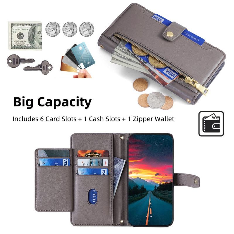 Etui Folio Vivo V50 5g Portfel Na Pasek I Ramię Etui Ochronne