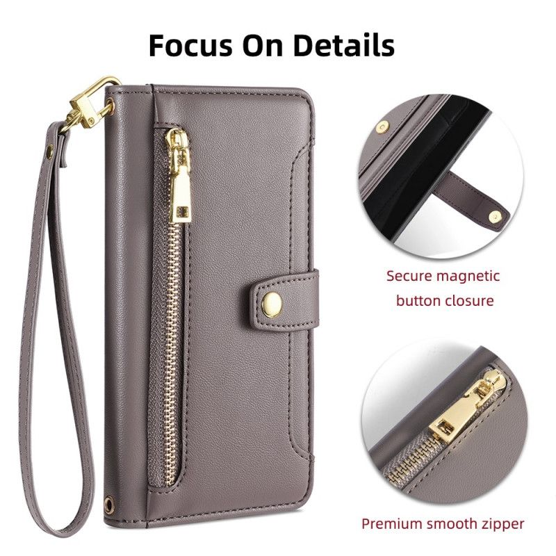 Etui Folio Vivo V50 5g Portfel Na Pasek I Ramię Etui Ochronne