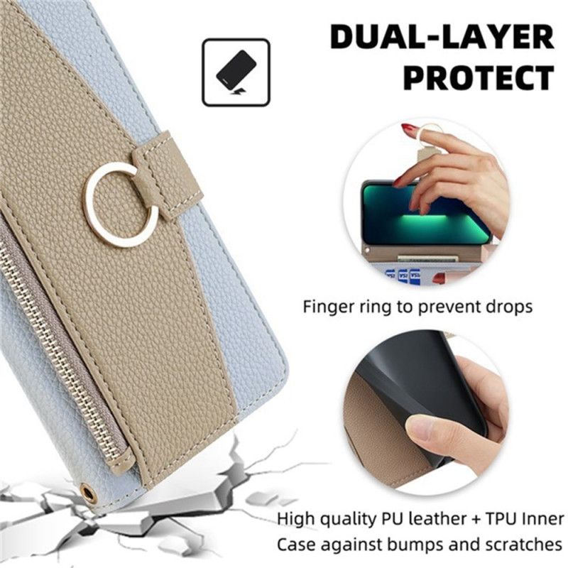 Etui Folio Vivo V50 5g Portfel Z Lusterkiem I Łańcuszkiem
