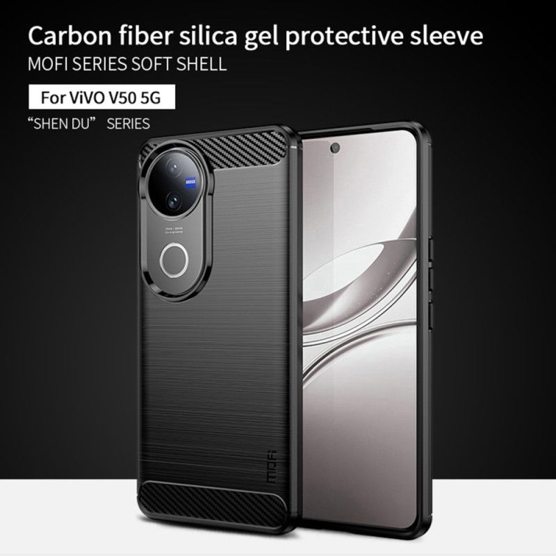 Etui Vivo V50 5g Szczotkowane Włókno Węglowe Etui Ochronne