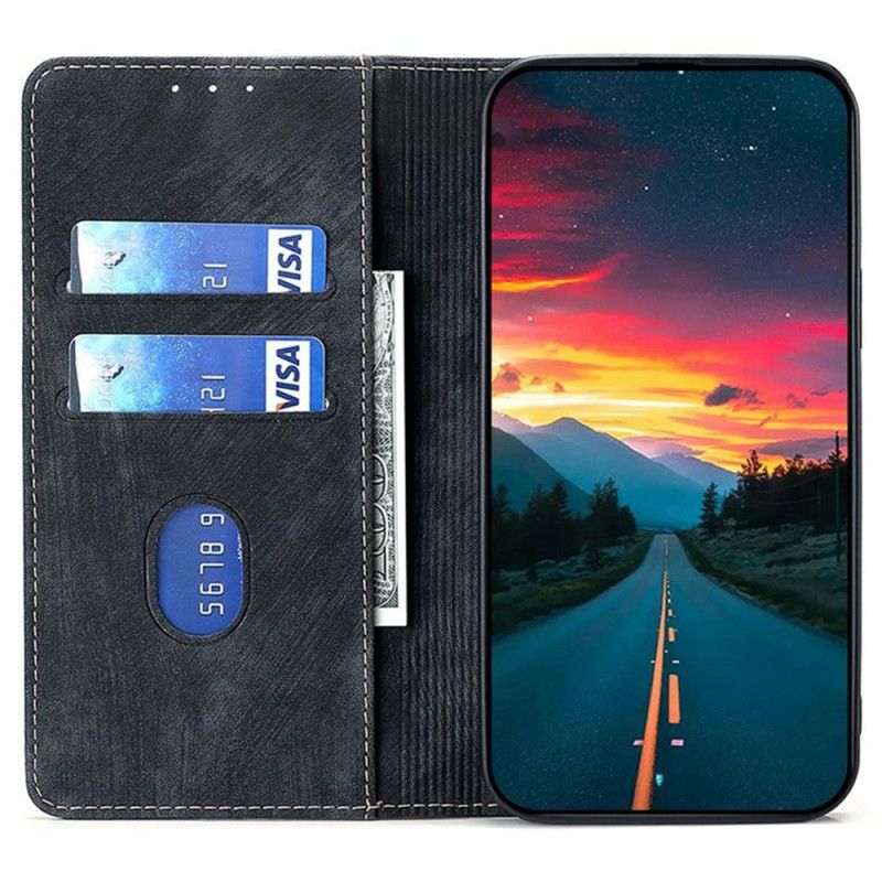 Flip Kotelot Vivo V50 5g Efekt Zamszu W Stylu Vintage