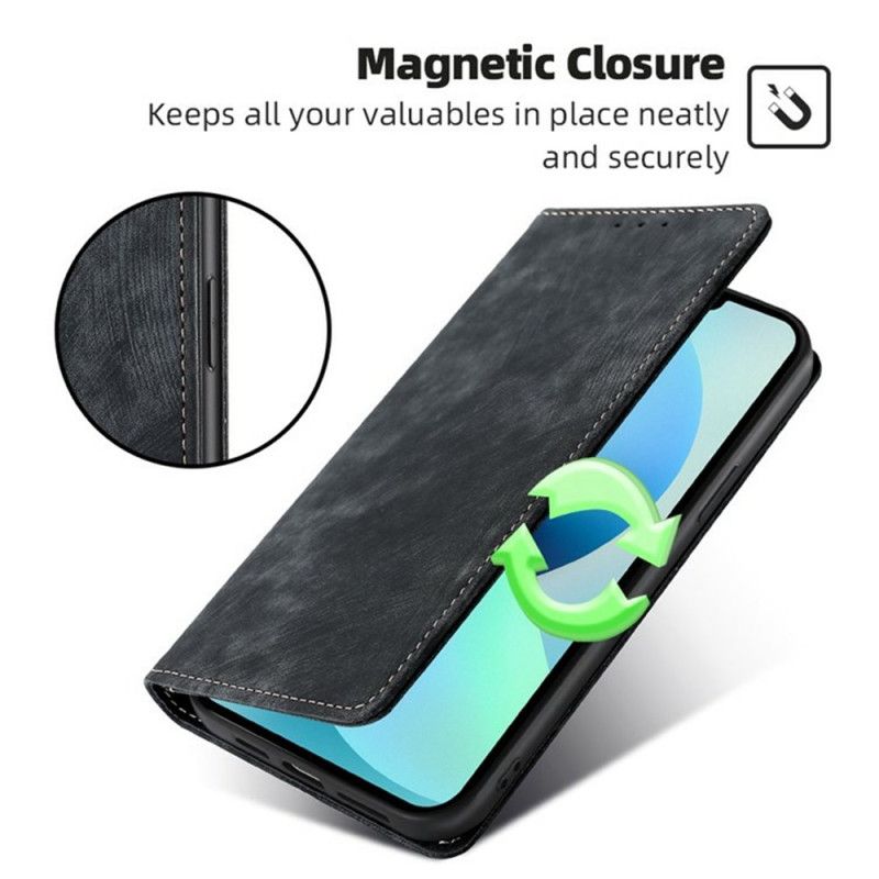 Flip Kotelot Vivo V50 5g Efekt Zamszu W Stylu Vintage