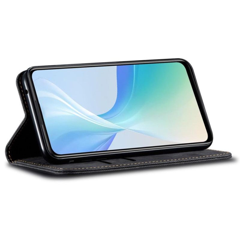 Flip Kotelot Vivo V50 5g Etui Na Telefon Tkanina Jeansowa