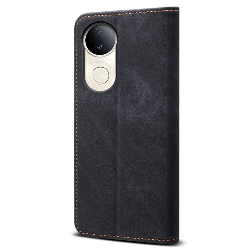 Flip Kotelot Vivo V50 5g Etui Na Telefon Tkanina Jeansowa
