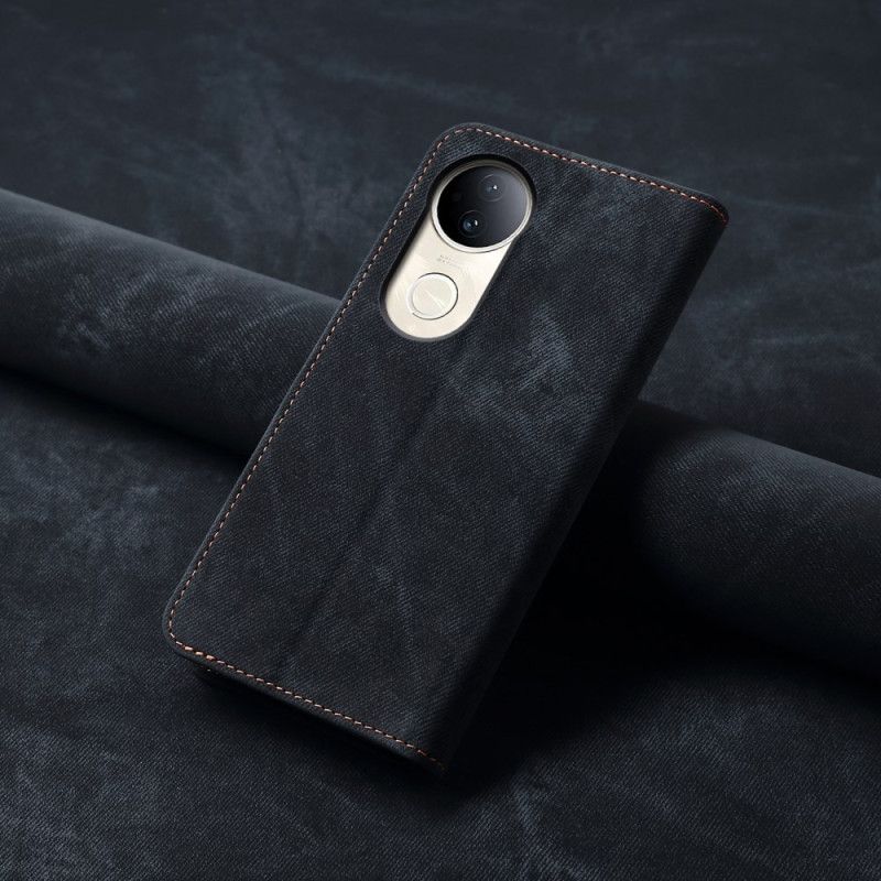 Flip Kotelot Vivo V50 5g Etui Na Telefon Tkanina Jeansowa