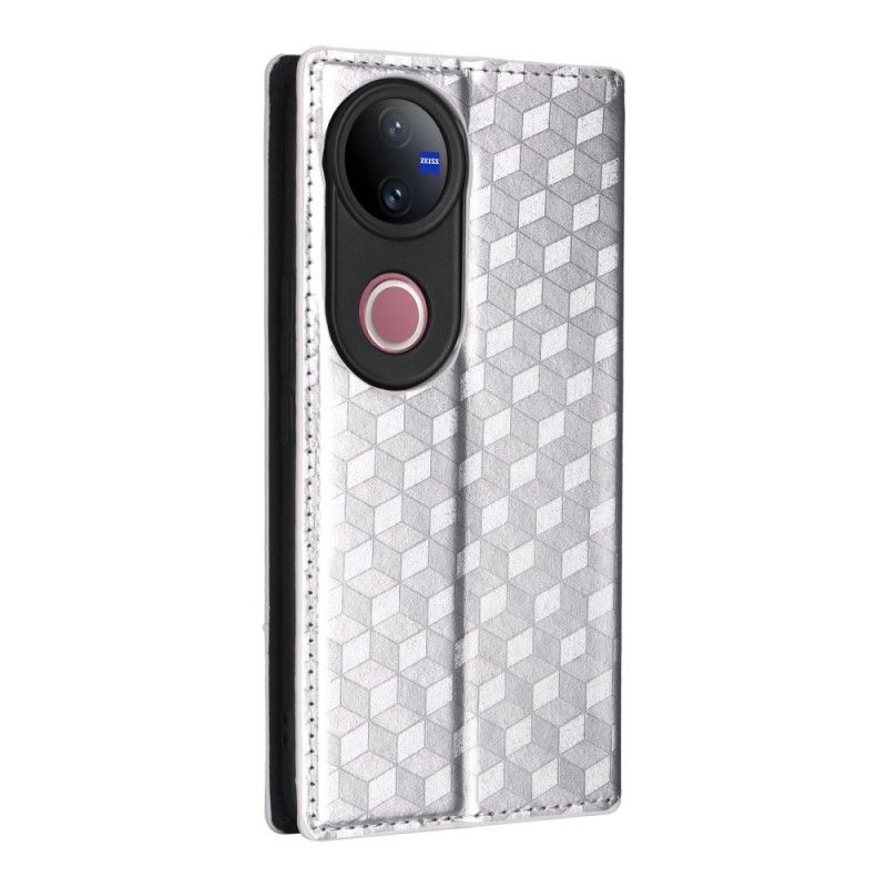 Flip Kotelot Vivo V50 5g Etui Na Telefon Z Nadrukowanym Wzorem Diamentu