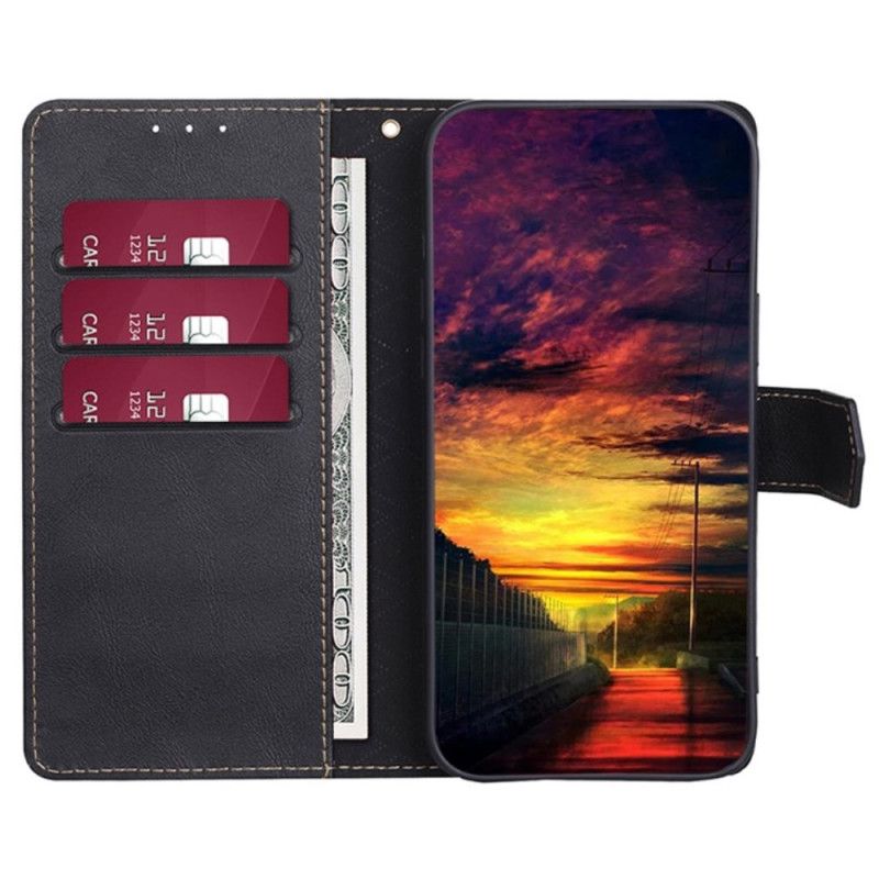 Skórzany Futerał Vivo V50 5g Etui Na Telefon Ochrona Rfid W Stylu Vintage