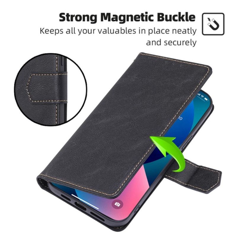 Skórzany Futerał Vivo V50 5g Etui Na Telefon Ochrona Rfid W Stylu Vintage
