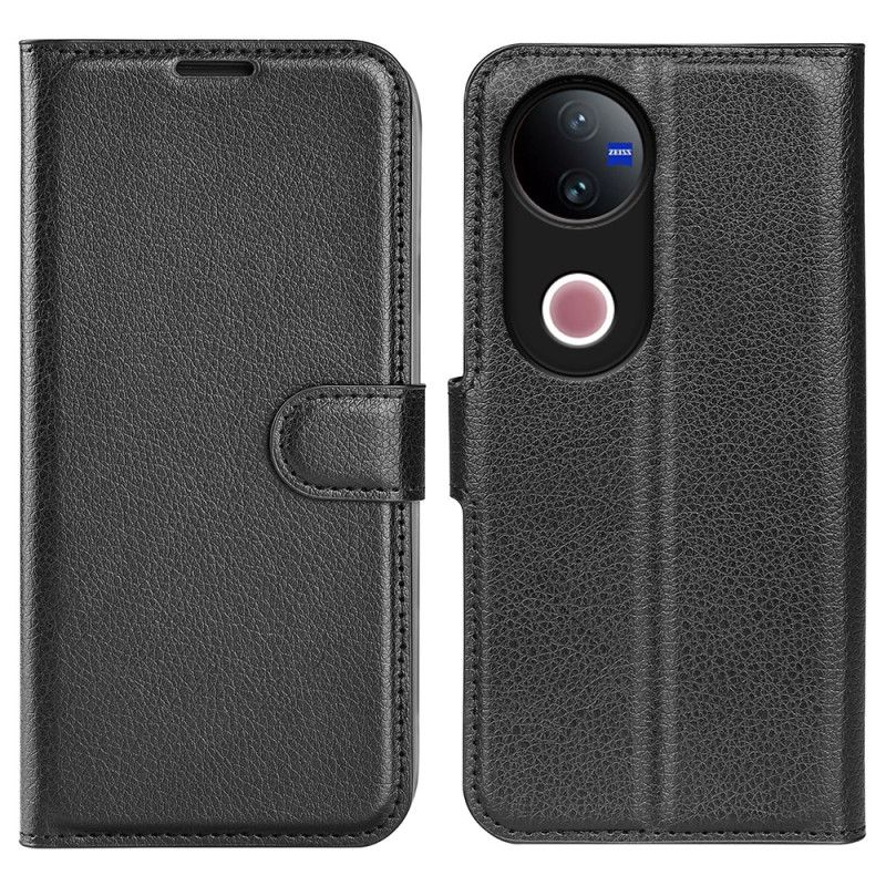 Skórzany Futerał Vivo V50 5g Etui Na Telefon Skóra Syntetyczna Liczi