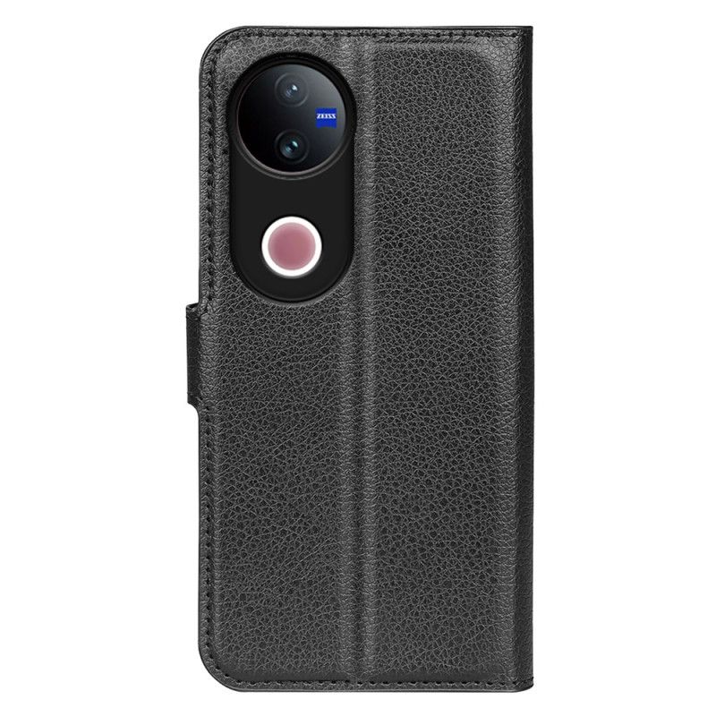 Skórzany Futerał Vivo V50 5g Etui Na Telefon Skóra Syntetyczna Liczi