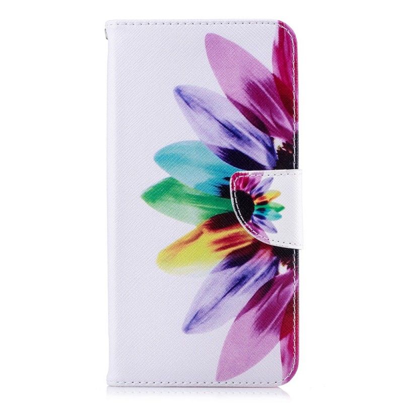 Etui Folio iPhone XS Max Kwiat Akwareli