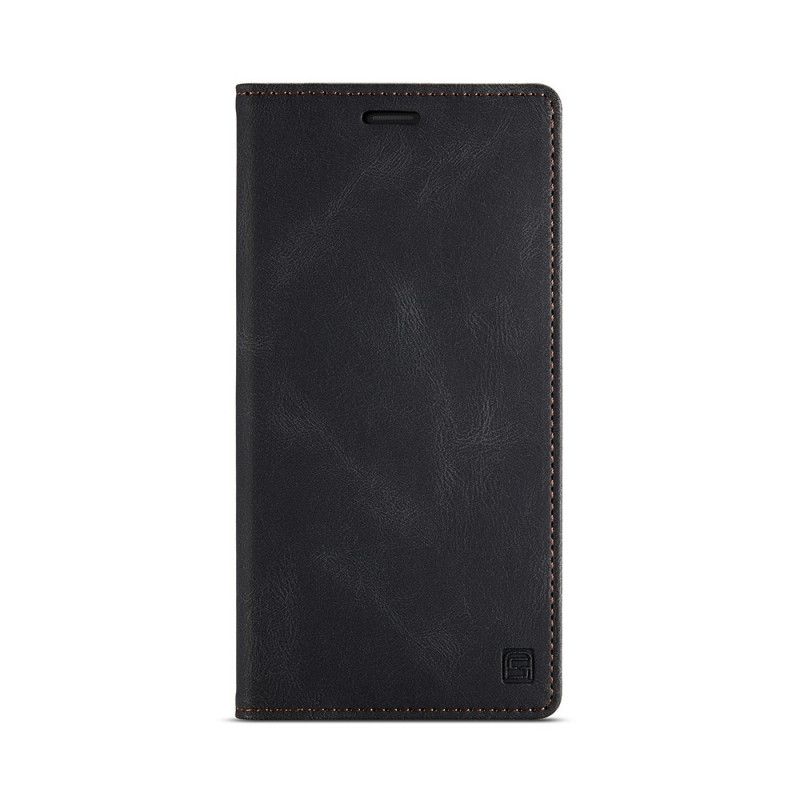Flip Kotelot iPhone XS Max Turkusowy Czarny Technologia Rfid Z Efektem Skóry