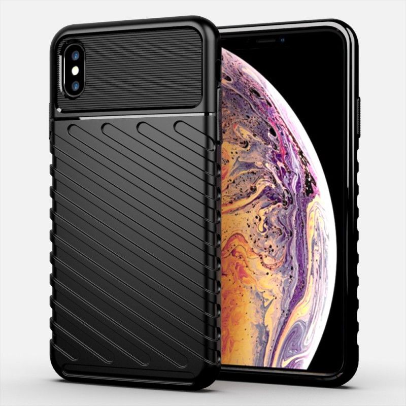 Futerały iPhone XS Max Zielony Czarny Seria Grzmotów