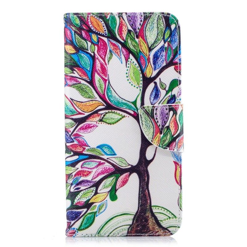 Obudowa iPhone XS Max Etui na Telefon Kolorowe Drzewo