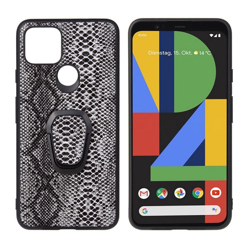 Etui Google Pixel 5 Wąż Z Uchwytem Na Pierścionek