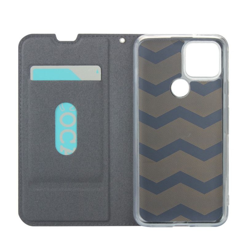 Flip Kotelot Google Pixel 5 Czerwony Czarny Ultra Finezja Etui Ochronne