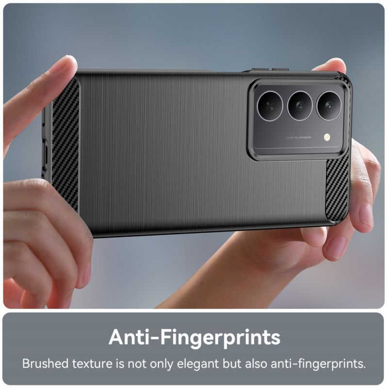 Etui Do Realme C75 Szczotkowane Włókno Węglowe