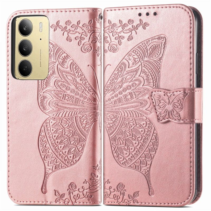 Etui Folio Do Realme C75 Barokowy Motyl