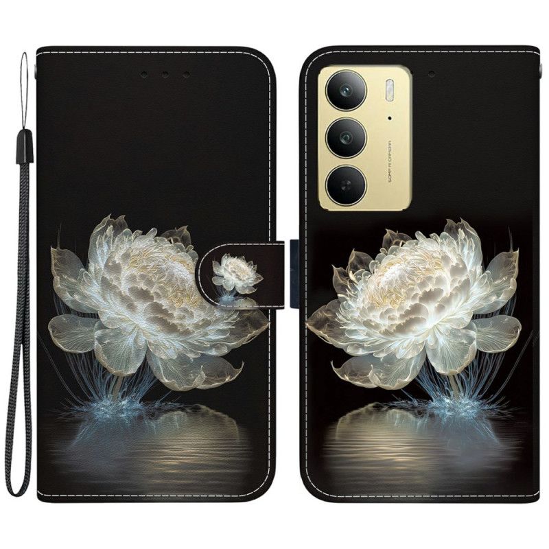 Etui Folio Do Realme C75 Kryształowa Piwonia