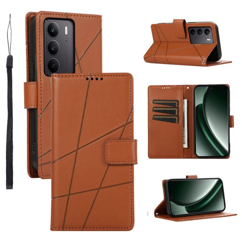 Etui Folio Do Realme C75 Linie