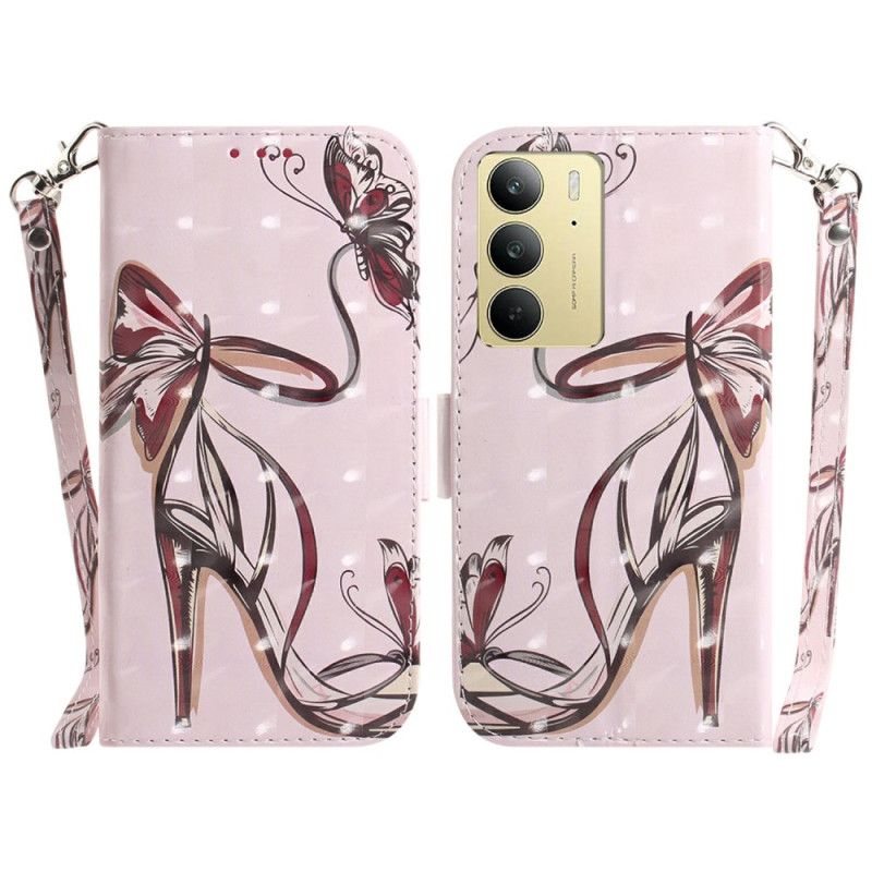 Etui Folio Do Realme C75 Pompka Z Paskiem