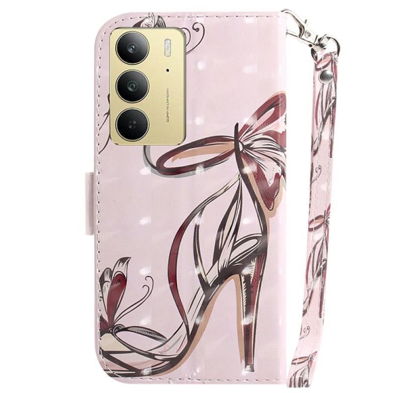 Etui Folio Do Realme C75 Pompka Z Paskiem