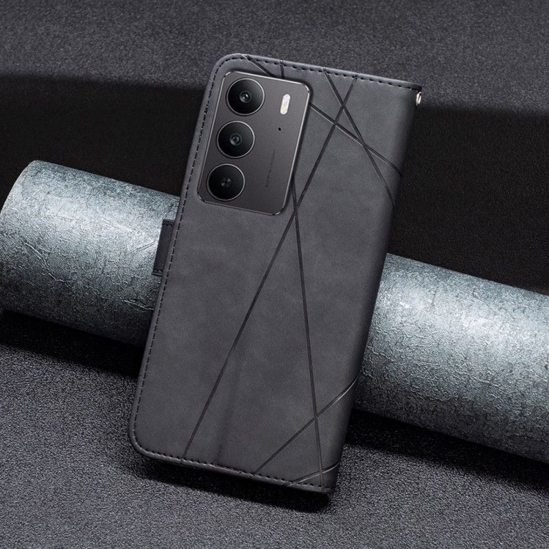 Etui Folio Do Realme C75 Wzór Geometryczny Kolor Binfen