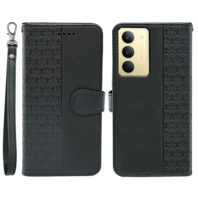 Etui Folio Realme C75 Fryz Z Paskiem
