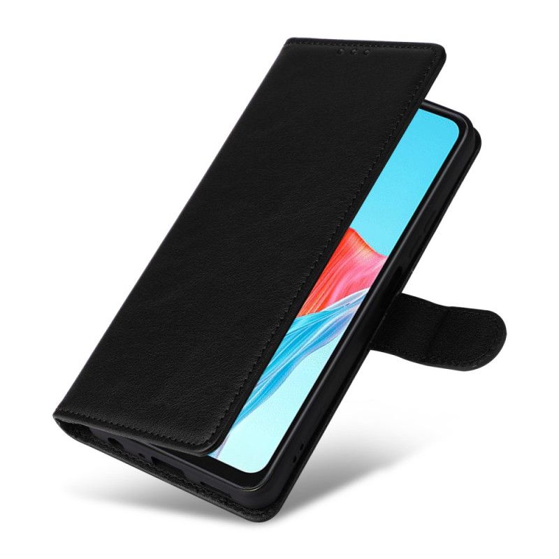 Etui Folio Realme C75 Gładka Sztuczna Skóra