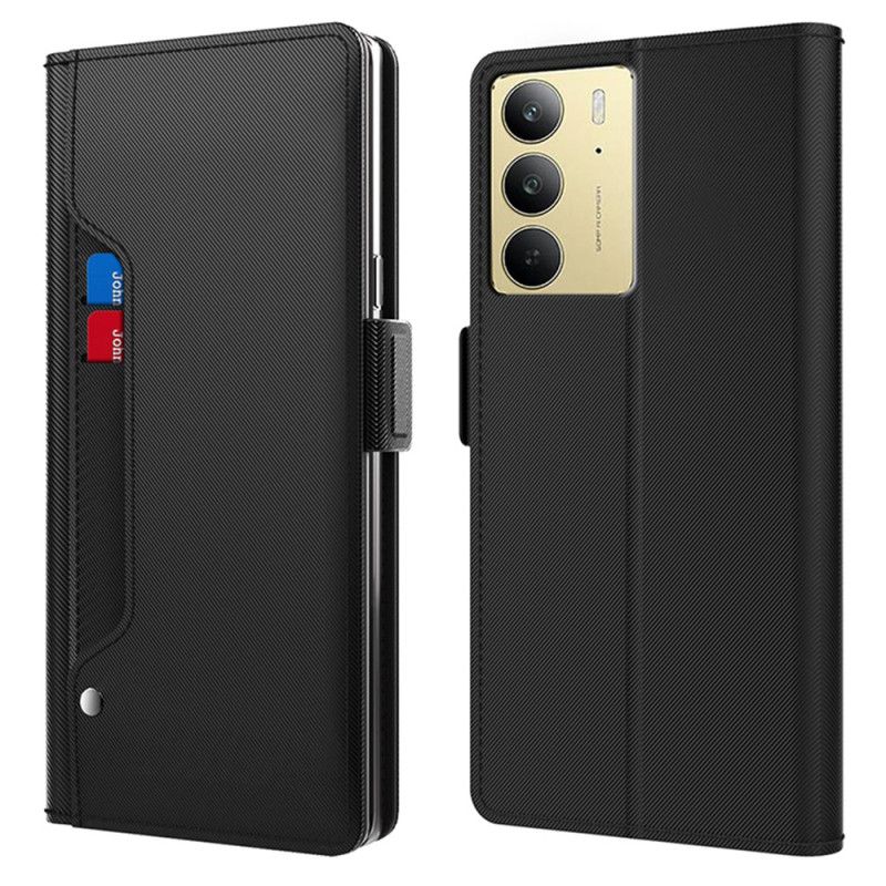 Etui Folio Realme C75 Lusterko I Wyjmowany Uchwyt Na Karty