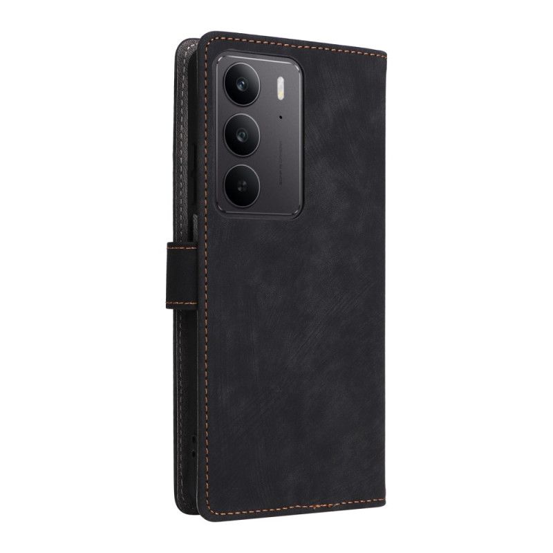 Etui Folio Realme C75 Ochrona Rfid Efekt Zamszu